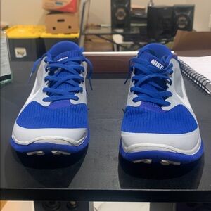 Nike Royal Blue and White Sneakers